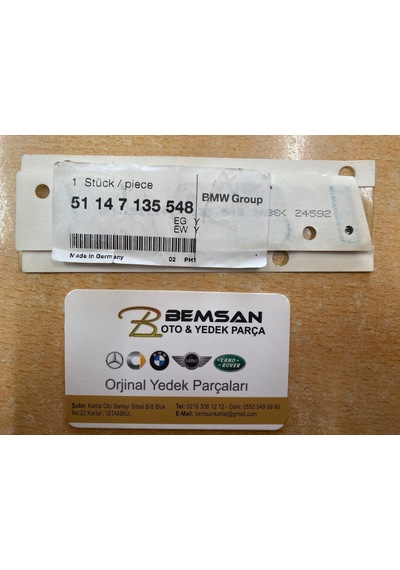 BMW E81 E87 E88 F20 118İ BAGAJ YAZISI  51147135548.