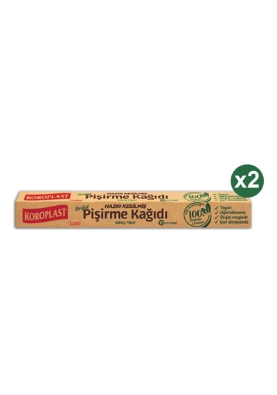 Koroplast Doğal Pişirme Kağıdı Hazır Kesim 10lu X 2 Paket 42 37 Cm Diğer