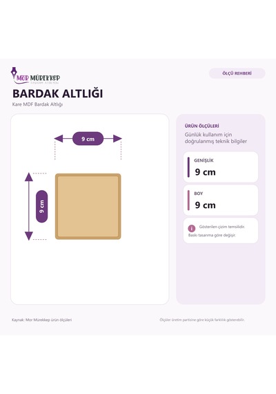 Zootropolis Judy Baskılı 9x9 Cm Kare Mdf Bardak Altlığı Ahşap Çok  Renkli