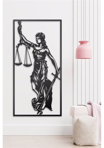 Lady Justice - Metal Tablo