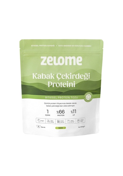 2 Adet Zelome Kabak Çekirdeği Protein Tozu 330 G 333 G