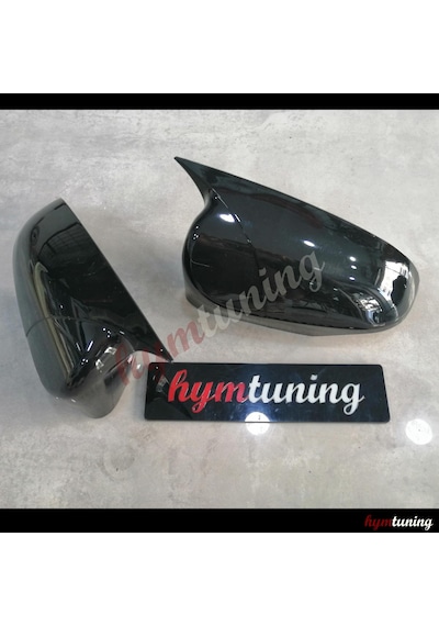 Toyota Uyumlu Yaris Yarasa Ayna Kapağı - 2011 - 2017. Piano Black