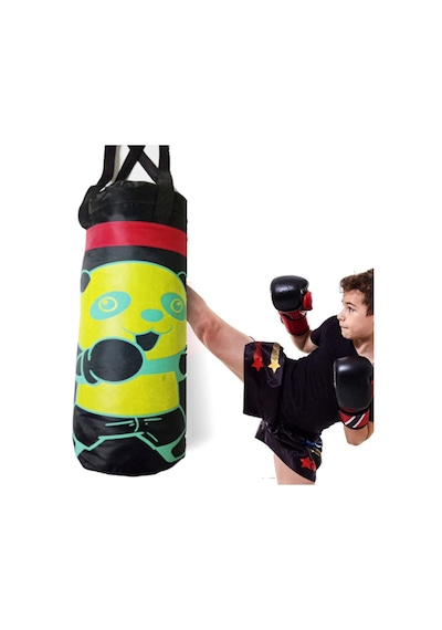 Çocuk Boks Torbası Seti Kırmızı + Eldiven 60 22 CM Kırmızı