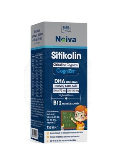 Novia Sitikolin Omega 3 Sıvı 150 Ml