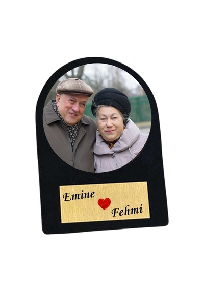 Emeklilere Özel Fotoğraflı Ahşap Masa Üstü Çerçeve