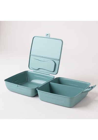 Bölmeli Sağlıklı Saklama Ve Yemek Kabı - Bpa Sız Sağlıklı - Kilit Kapak - Taşınabilir Lunchbox- Su Yeşili Çok Renkli Bölmeli Sağlıklı Saklama Ve Yemek Kabı - Bpa Sız Sağlıklı - Kilit Kapak - Taşınabilir Lunchbox- Su Yeşili Çok Renkli