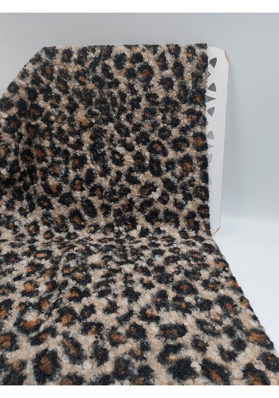 Leopar Desenli Buklet Kumaş
