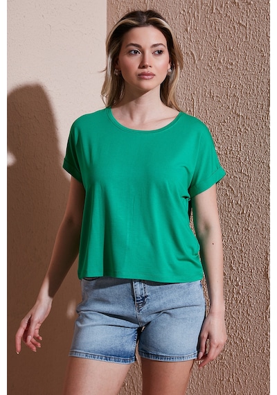Fashion Friends Bayan Bluz 25y0519k1 Yeşil Yeşil
