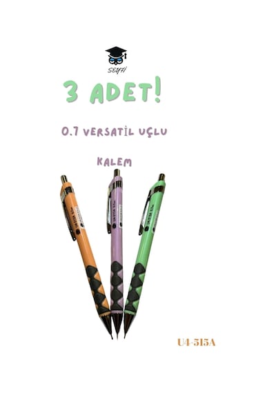 Versatil Uçlu Kalem Setleri 0.7 Mm Rengarenk Modeller 515-a-pmt