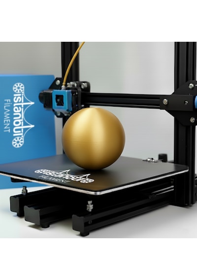 İstanbul Filament 3d Baskı Pla Filament Gold Renk 1 Kg Ø 1,75mm 0,05 Mm Bambu Lab Uyumlu 1.75mm