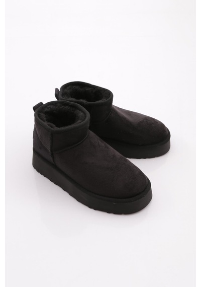 Pierre Cardin Benetton Bn-50167 Kadın Ugg Bot Siyah