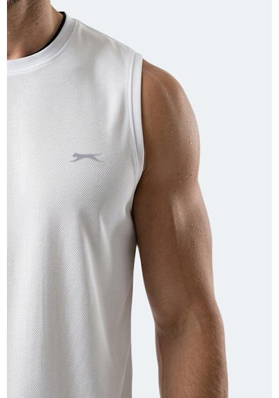 Slazenger Hazzar I Erkek Kolsuz Beyaz Tişört