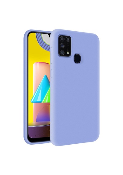 KZY İletişim Samsung Galaxy Uyumlu M31 İçi Kadife Soft Logosuz Lansman Silikon Kapak
