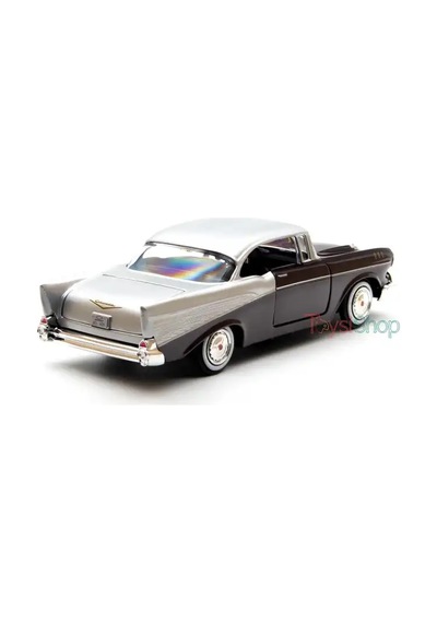 Motormax 1957 Chevrolet Belair 1:24 Ölçek Diecast Model Araba Bordo