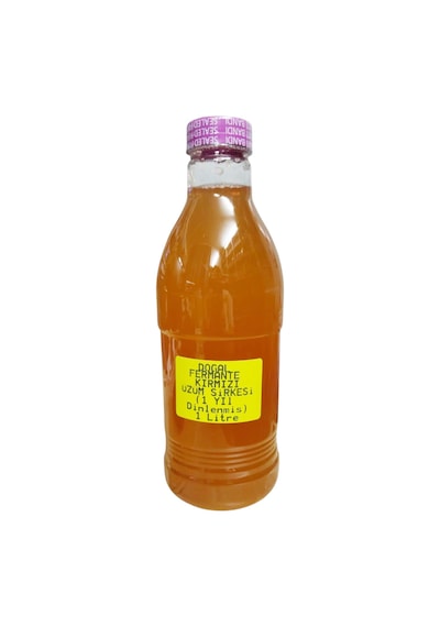 Kırmızı Üzüm Sirkesi Çift Damıtılmış Fermente Edilmiş 1 Litre