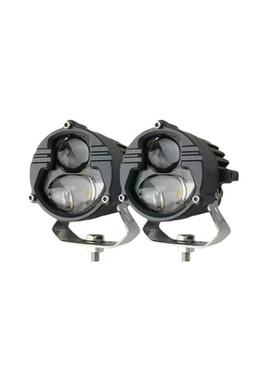 Offroad Sis Lambası 6.8x6.8x7cm Sarı Beyaz 25w+25w 12-60v Set