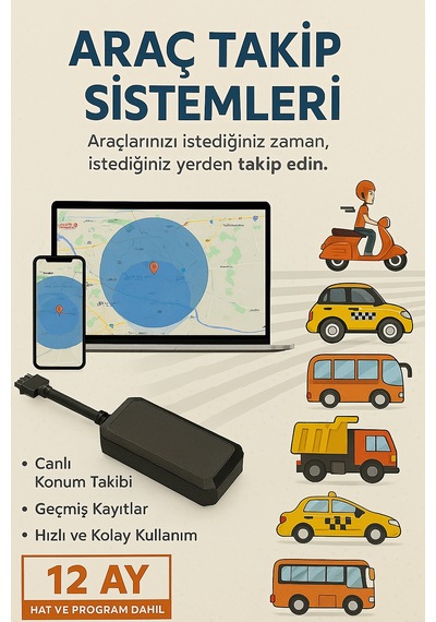 Araç Takip Cihazı Mobil Gprs Araç Motor Takip Sistemleri