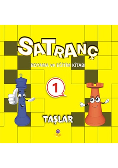 Satranç Boyama ve Eğitim Kitabı -1 - Taşlar