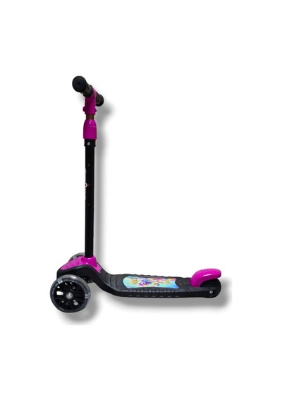3 Tekerlekli Led Işıklı Çocuk Scooter Pembe