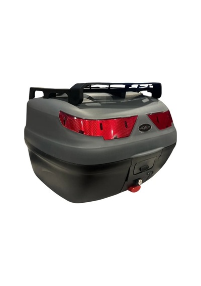 Motosiklet Arka Çantası Gri 40 Litre Full Topcase Motor Çanta Sl-40
