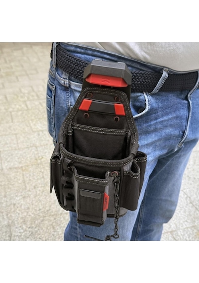 Workpro Wp281079 Smart Clip Bel Tipi Alet Çantası Hızlı Tak-çıkar Kemer Klipsi + Çanta Bağlantı Adaptörü