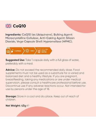 Coq10 Coenzyme Q10 200 Mg 120 Capsules 4 Aylık