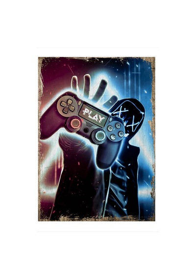Bedeko Playstation Hediyelik Mdf Tablo 25 Cm X 35 Cm