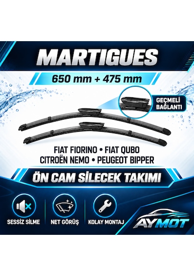 Martigues Fiat Fiorino Citroen Nemo Peugeot Bipper Ön Muz Silecek Takımı