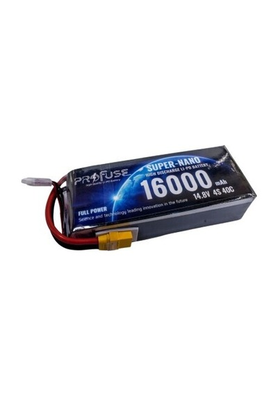 Profuse 4s 14.8v Lipo Li-po Lityum Polimer Batarya - 16000mah, 40c