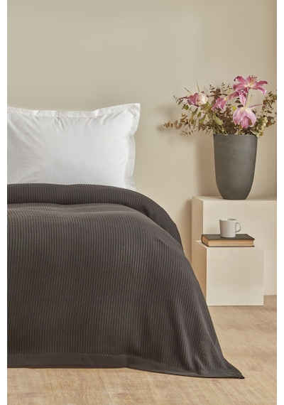 Karaca Home Cool Touch Çift Kişilik Triko Battaniye Siyah 200.22.14.0754 Siyah