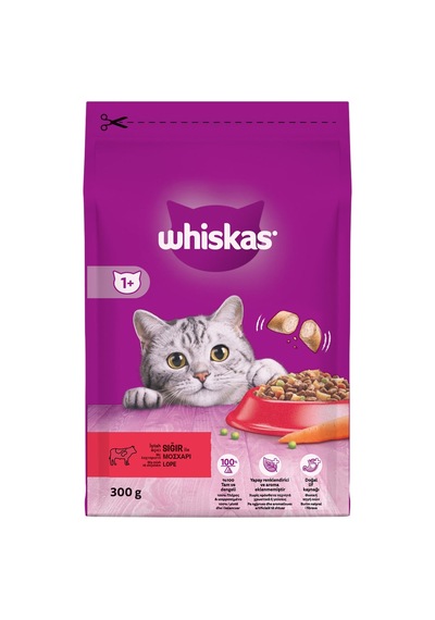 Whiskas Biftek Ve Havuçlı Kuru Kedi Maması 300 G - 8 Adet Tarı