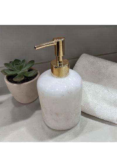 Marandmore Ginko Beyaz Mermer 4lü Banyo Seti
