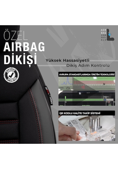 Otom Limited Design Ekstra Destekli Oto Koltuk Kılıfı