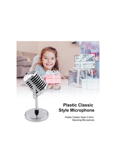 Nostaljik Tasarım Retro Stüdyo Yayıncı Mikrofonu 3.5mm