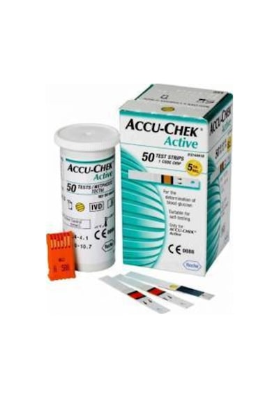 Accu Chek Active 50 Şeker Ölçüm Çubugu 1 Kutu