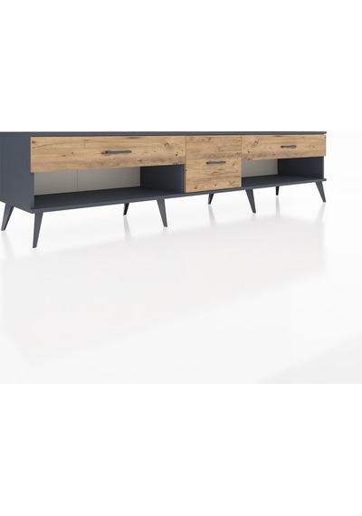 Hyperion Tv Ünitesi 3 Çekmeceli 220x44x51 Antrasit-aytaşı/çam Aytası/atlas Çam - Antrasıt Hyperion Tv Ünitesi 3 Çekmeceli 220x44x51 Antrasit-aytaşı/çam Aytası/atlas Çam - Antrasıt