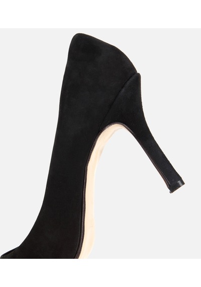Hotiç Kadın Süet Deri Siyah Klasik Stiletto Ayakkabı 01ayh321900a100 01ayh321900a100 Siyah