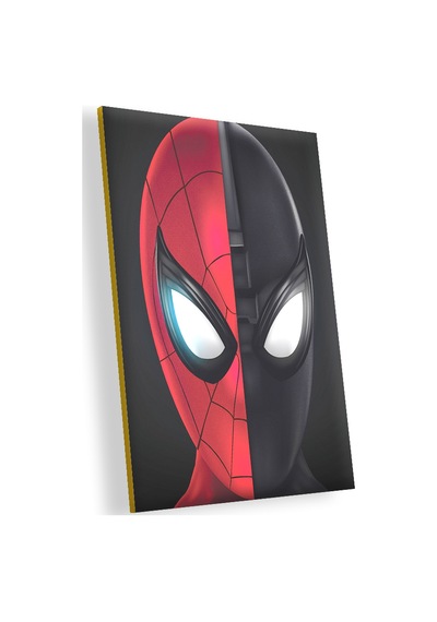 Cakasepetim Spider-man Evden Uzakta İki Yüz Ahşap Mdf Tablo