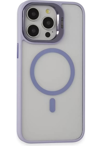 Joko Apple Apple iPhone Uyumlu  15 Pro Kılıf Roblox Lens Magsafe Standlı Kapak - Lila