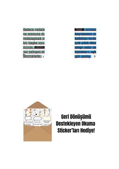 Parçalanmış Divan + Tuz Günleri + Okuma Sticker'ları