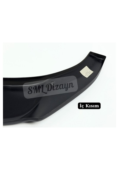 Vw Golf 7 R Tampon Uyumlu Ön Lip - Parlak Siyah Piano Black Plastik Tampon Eki 2012-2016