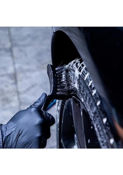 Wonkey - Lastik, Paspas Temizleme Fırçası, Arabalar Veya Motorsikletler İçin Lastik Temizleyici Sert Fırça