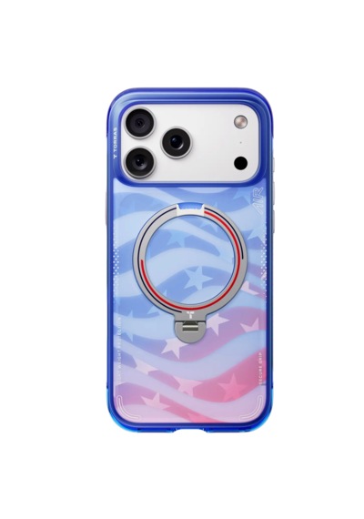 Torras Apple iPhone 17 Pro / 18 Pro Uyumlu Ostand Q3 Air World Cup Serisi Magsafe Kılıf Kırmızı Mavi