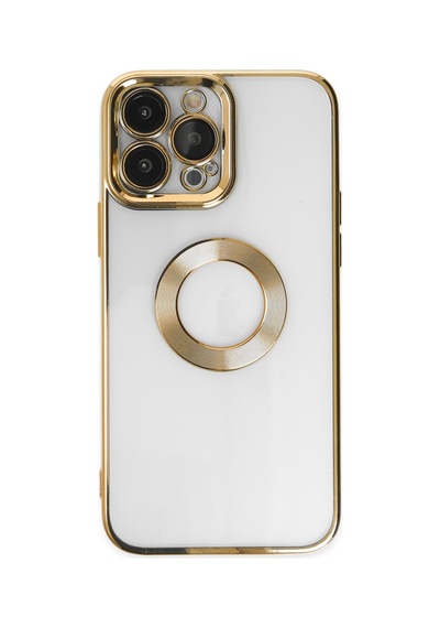 Apple iPhone Uyumlu-  14 Pro Max Kılıf Slot Silikon - Gold