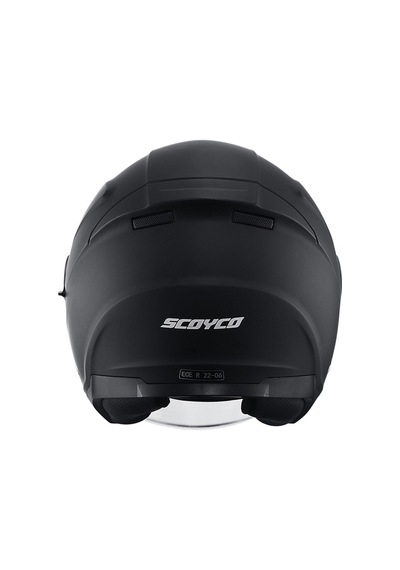 Motosiklet Yarım Açık Kask Güneş Vizörlü Motor Kask Mat Black Siyah
