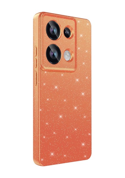 Xiaomi Redmi Note 13 Pro 4g Kılıf Kamera Korumalı Simli Lüks Mkst Koton Kapak - Beyaz Beyaz