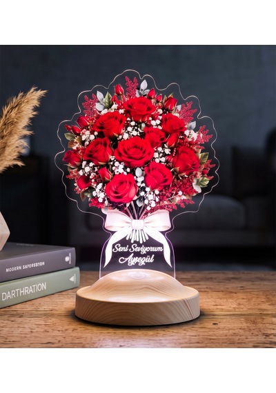 Kırmızı Güller Aşk Buketi Led Lamba Kişiye Özel Kadına, Eşe Ve Sevgiliye Romantik Hediye, Işıklı Solmayan Gül Çiçek Buketi Kırmızı Güller Buketi Kırmızı Güller Aşk Buketi Led Lamba Kişiye Özel Kadına, Eşe Ve Sevgiliye Romantik Hediye, Işıklı Solmayan Gül Çiçek Buketi Kırmızı Güller Buketi
