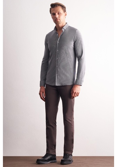 İmza Lacivert - Beyaz Smart Düğmeli Yaka Uzun Kol Cepsiz Slim Fit Casual Gömlek 1004255165 Lacivert - Beyaz İmza Lacivert - Beyaz Smart Düğmeli Yaka Uzun Kol Cepsiz Slim Fit Casual Gömlek 1004255165 Lacivert - Beyaz
