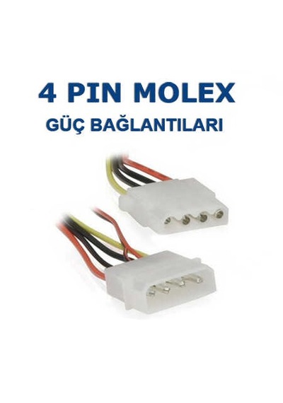 12cm Molex 4pin Soket Kasa Fanı 120x120x25mm Soğutucu Fan Sessiz