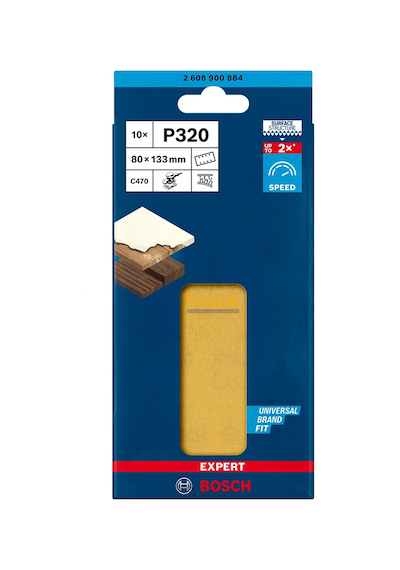Bosch Expert C470 80 X 133 Mm 10'lu 320 Kum Zımpara Kağıdı 2608900884